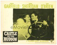 9b208 CASTLE ON THE HUDSON LC #6 R49 romantic close up of Ann Sheridan & John Garfield in car!