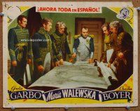 9b231 CONQUEST Spanish/U.S. LC '37 Charles Boyer as Napoleon makes war plans, Marie Walewska!