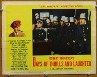 9b240 DAYS OF THRILLS & LAUGHTER LC #4 '61 wacky image of Fatty Arbuckle & the Keystone Cops!