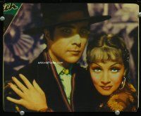 9b245 DEVIL IS A WOMAN LC '35 great close up of Marlene Dietrich holding Don Alvarado!