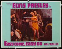 9b265 EASY COME, EASY GO LC #6 '67 Elvis Presley performing on stage with guitar kisses girl!