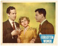 9b291 FORGOTTEN WOMEN LC #2 '49 trashy bad girl Elyse Knox drinking with two guys!