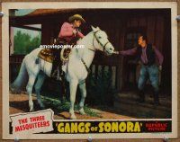 9b310 GANGS OF SONORA LC '41 wounded Bob Livingston on horseback gives message!