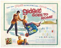 9b055 GIDGET GOES TO ROME TC '63 James Darren & Cindy Carol by Italy's Colisseum!