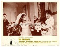 9b338 GRADUATE LC #5 '68 Dustin Hoffman grabs Katharine Ross from Anne Bancroft at wedding!