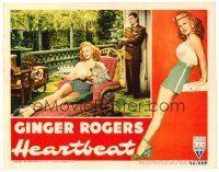9b357 HEARTBEAT LC '46 Jean-Pierre Aumont watches sexy Ginger Rogers & her dog!