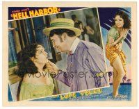 9b360 HELL HARBOR LC '30 close up of scared Lupe Velez & Jean Hersholt!
