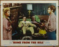 9b373 HOME FROM THE HILL LC #4 '60 Robert Mitchum between Eleanor Parker & George Peppard!