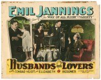 9b389 HUSBANDS OR LOVERS LC '27 Elizabeth Bergner watches Emil Jannings talk to Conrad Veidt!