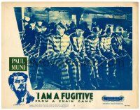 9b390 I AM A FUGITIVE FROM A CHAIN GANG LC #2 R56 Paul Muni chained on truck with Edward Ellis!