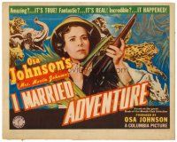 9b059 I MARRIED ADVENTURE TC '40 Osa Johnson finds cannibals in Africa, it really happened!