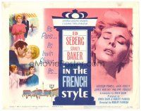 9b061 IN THE FRENCH STYLE TC '63 art of sexy Jean Seberg in Paris, written by Irwin Shaw!