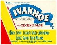 9b064 IVANHOE TC '52 MGM presents Sir Walter Scott's famed novel!