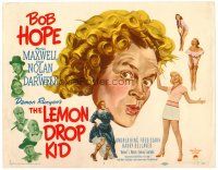 9b066 LEMON DROP KID TC '51 wacky artwork of Bob Hope in drag, sexy Marilyn Maxwell!