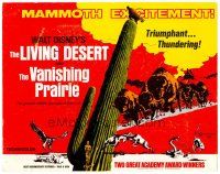 9b067 LIVING DESERT/VANISHING PRAIRIE TC '71 art from Walt Disney wildlife double-bill!