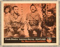 9b469 MANCHURIAN CANDIDATE LC #5 '62 Frank Sinatra by yawning Laurence Harvey, John Frankenheimer