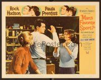 9b468 MAN'S FAVORITE SPORT LC #5 '64 Rock Hudson between Maria Perschy & Paula Prentiss!