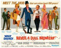 9b073 NEVER A DULL MOMENT TC '68 Disney, Dick Van Dyke, Edward G. Robinson, Dorothy Provine