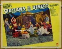 9b559 OUTLAWS OF THE DESERT LC '41 William Boyd as Hopalong Cassidy in Arabia looks at harem girl!