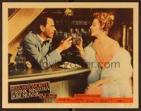 9b566 PAL JOEY LC #3 '57 close up of Frank Sinatra toasting with sexy Rita Hayworth at bar!