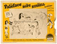 9b079 PALEFACE TC R58 lots of great art of Bob Hope & sexy Jane Russell by Al Hirschfeld!