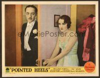 9b592 POINTED HEELS LC '29 William Powell in tuxedo walks in on half-dressed pretty Fay Wray!