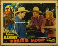 9b596 PRAIRIE MOON LC '38 smiling Gene Autry & pretty Shirley Deane stare at Smiley Burnette!