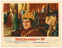 9b024 RICHARD III LC '56 close up of director/star Laurence Olivier as the English King!
