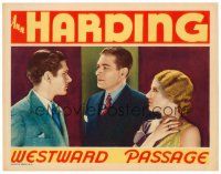 9b011 WESTWARD PASSAGE LC '32 Ann Harding watches Laurence Olivier stare at Irving Pichel!