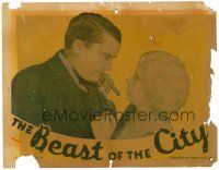 9b005 BEAST OF THE CITY LC '32 close up of sexy Jean Harlow threatened by Jean Hersholt!