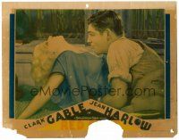 9b003 RED DUST LC '32 great romantic close up of Clark Gable holding sexy Jean Harlow!
