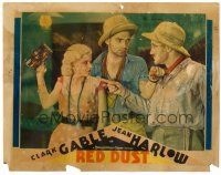 9b004 RED DUST LC '32 sexy Jean Harlow & Clark Gable threaten man with beer glass!