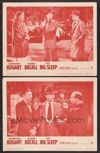 9c747 BIG SLEEP 2 LCs R54 Humphrey Bogart, sexy Lauren Bacall, Howard Hawks directed!