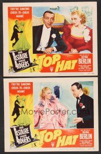 9c854 TOP HAT 2 LCs R53 Fred Astaire & Ginger Rogers are the king and queen of rhythm!