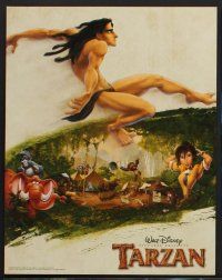 9c052 TARZAN 9 color 11x14 stills '99 Walt Disney jungle cartoon, from Edgar Rice Burroughs story!