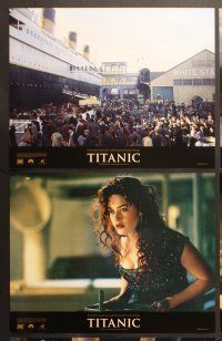 9c507 TITANIC 6 color 11x14 stills '97 Billy Zane, pretty Kate Winslet, directed by James Cameron!