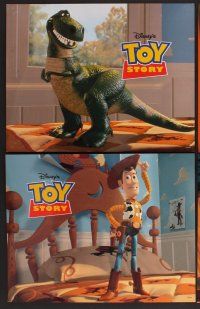 9c375 TOY STORY 8 color 11x14 stills '95 Disney & Pixar cartoon, great images of Buzz, Woody & cast!