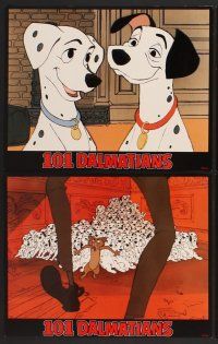 9c266 ONE HUNDRED & ONE DALMATIANS 8 LCs R91 most classic Walt Disney canine family cartoon!