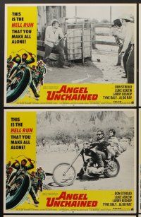 9c067 ANGEL UNCHAINED 8 LCs '70 AIP, Don Stroud, Tyne Daly, bikers & hippies!