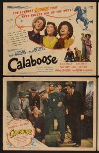 9c093 CALABOOSE 8 LCs '43 Jimmy Rogers, Noah Beery Jr & Mary Brian in western comedy action!