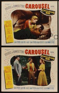 9c657 CAROUSEL 3 LCs '56 Shirley Jones, Gordon MacRae, Rodgers & Hammerstein musical!
