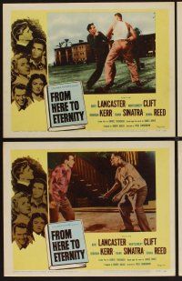 9c442 FROM HERE TO ETERNITY 7 LCs R58 Frank Sinatra, prostitute Donna Reed, Montgomery Clift