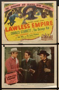 9c217 LAWLESS EMPIRE 8 LCs '45 Mildred Law, Dub Taylor, Charles Starrett as The Durango Kid!