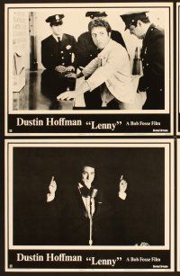 9c220 LENNY 8 LCs '74 Dustin Hoffman as comedian Lenny Bruce, sexy Valerie Perrine as Honey!