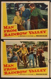 9c600 MAN FROM RAINBOW VALLEY 4 LCs '46 cowboy Monte Hale, Adrian Booth, The Sagebrush Serenaders