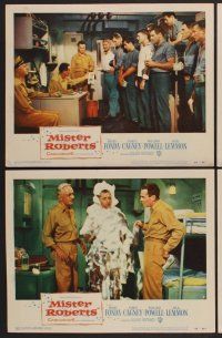 9c242 MISTER ROBERTS 8 LCs '55 Henry Fonda, James Cagney, William Powell, Jack Lemmon, John Ford