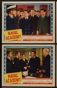 9c496 NAVAL ACADEMY 6 LCs '41 Freddie Bartholomew, Jimmy Lydon, Billy Cook, heroes in the making!