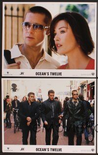 9c604 OCEAN'S TWELVE 4 LCs '05 Brad Pitt, George Clooney, Matt Damon, sexy Catherine Zeta-Jones!
