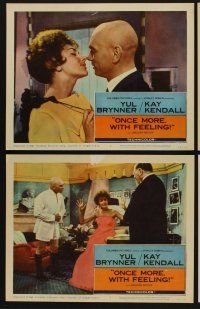9c453 ONCE MORE WITH FEELING 7 LCs '60 romantic close ups of Yul Brynner & Kay Kendall!