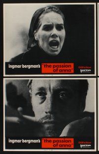 9c277 PASSION 8 LCs '70 Ingmar Bergman's En Passion, Max Von Sydow, terrified Liv Ullmann!